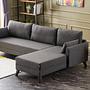 Bella Sofa Chaise Longue Right Anthracite 0