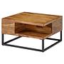 Klenz Coffee table Sheesham stainless steel 0