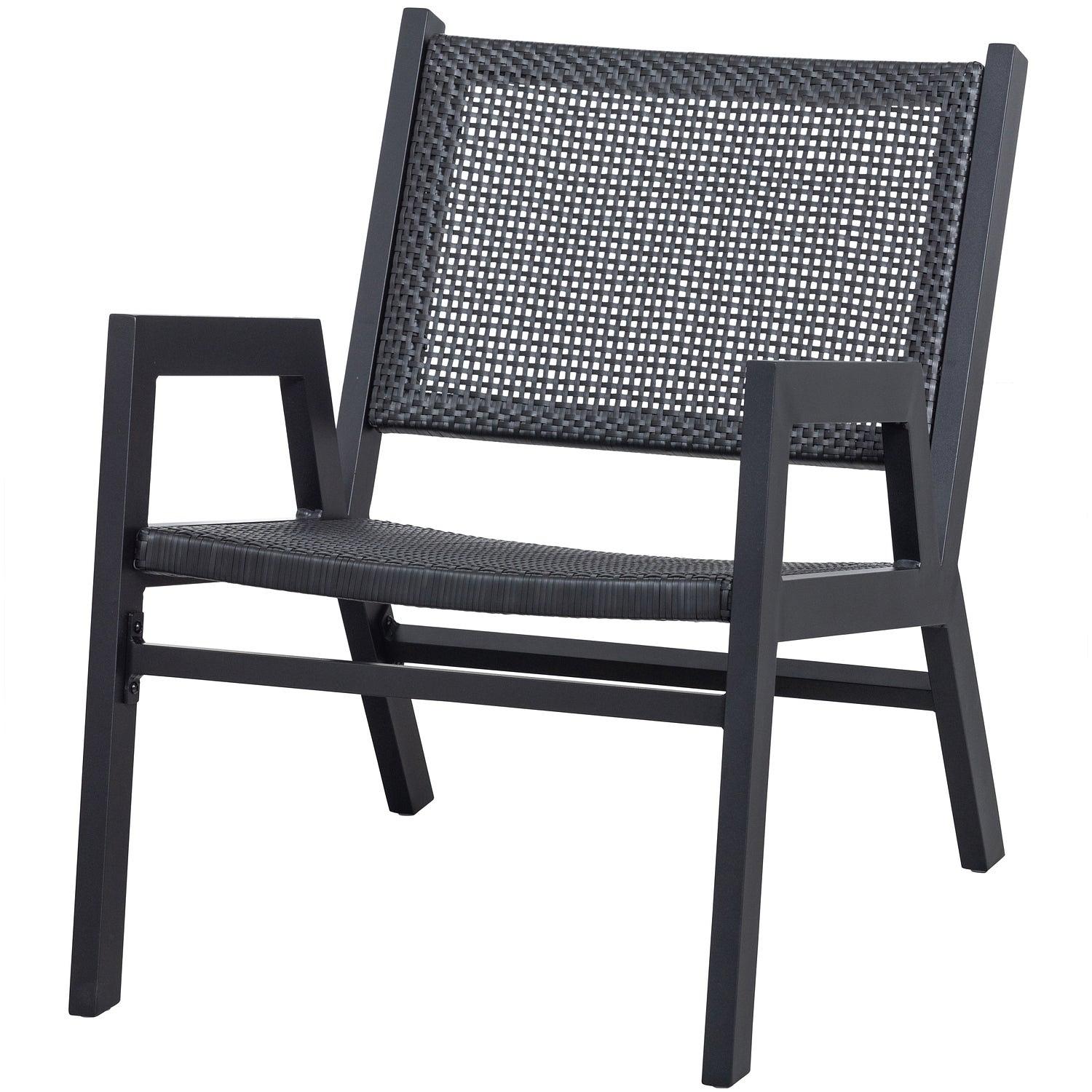 Pem Sessel Aluminium Schwarz 1