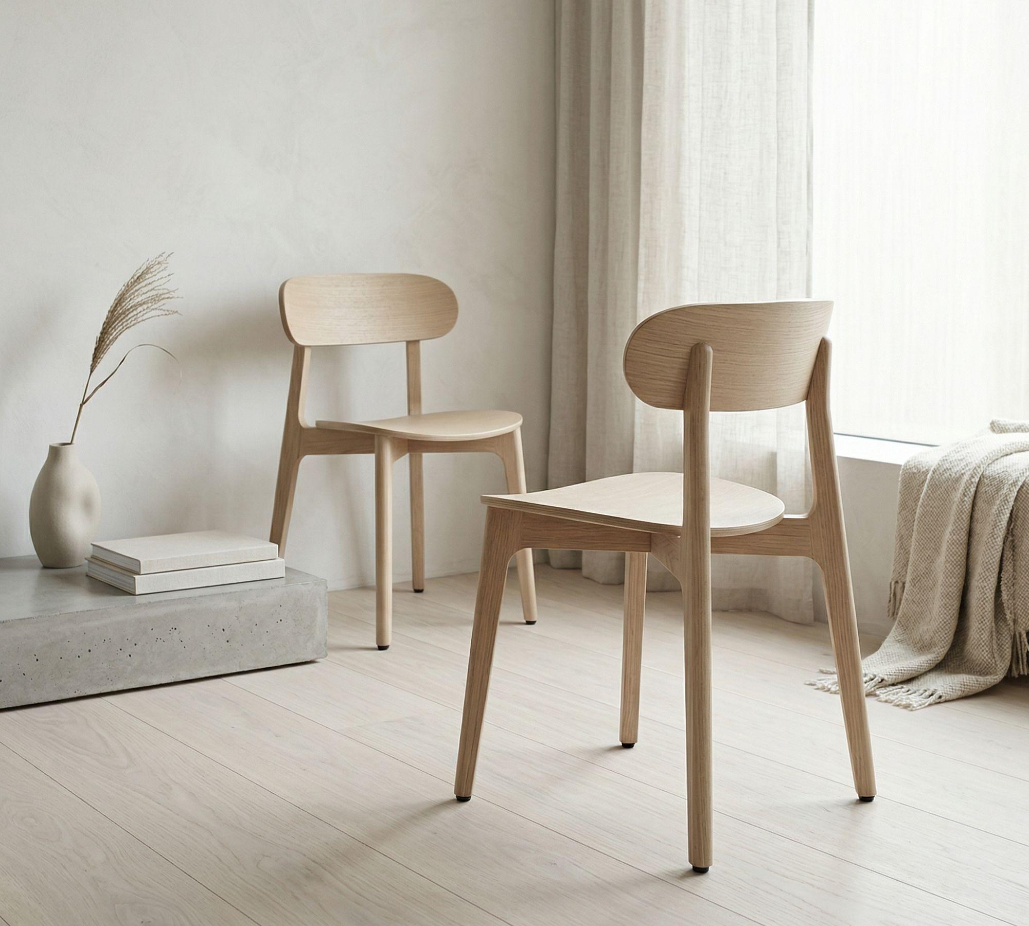 2x Gem Chair Wood Natural 2