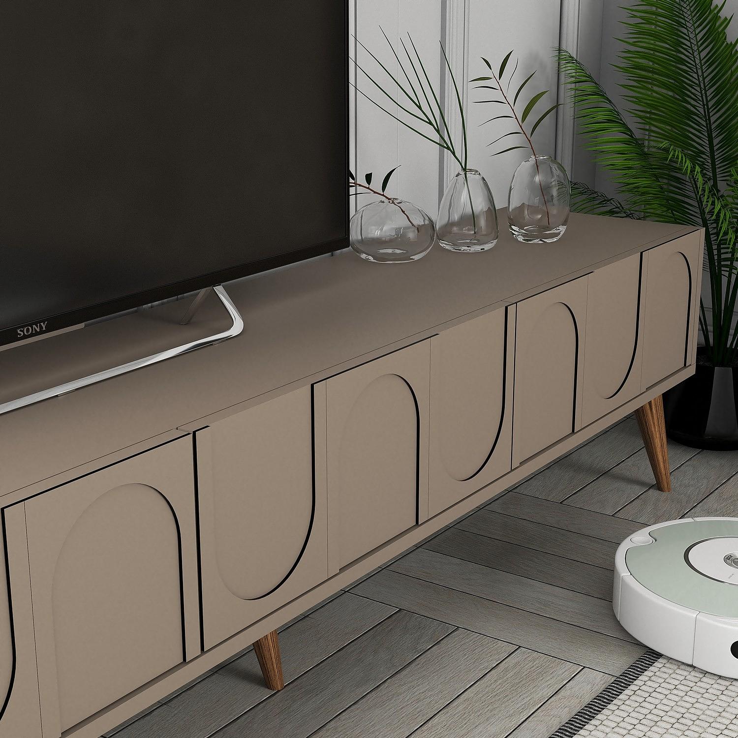 Lyon 43 TV cabinet Wood veneer Atlas Gold 4