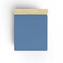 Fitted sheet cotton blue 100cm x 200cm 1
