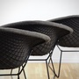 Bertoia Diamond Chair Vollpolster Schwarz 5