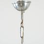 Space Age pendant lamp metal white 1970s 12