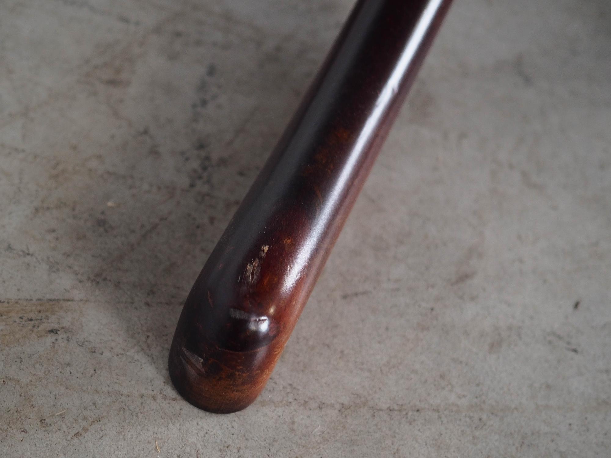 Mahogany table Dark brown 1970s Ø115cm 13