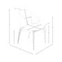 Cream leatherette chair 8
