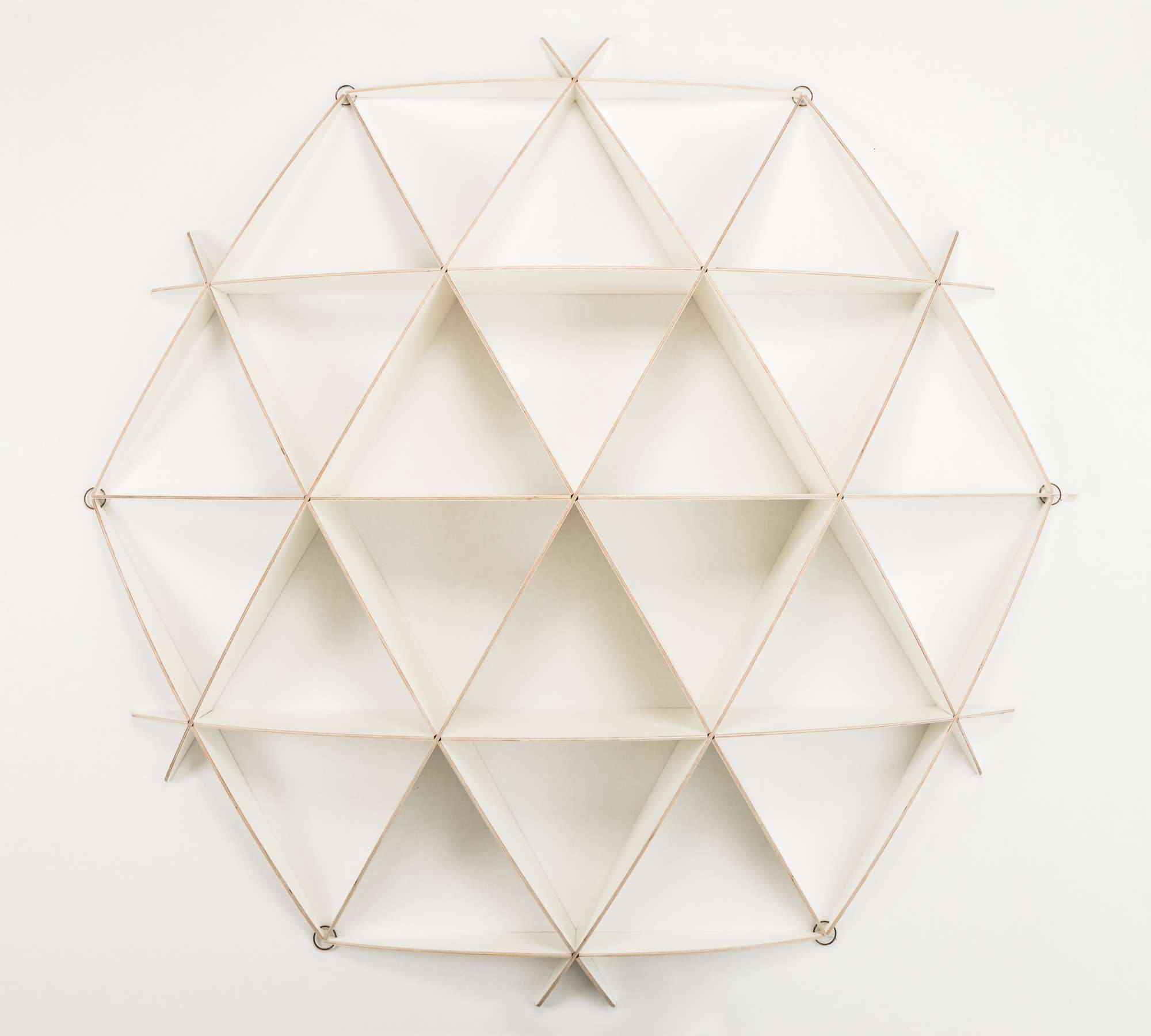 COMB Wall shelf Wood White 0