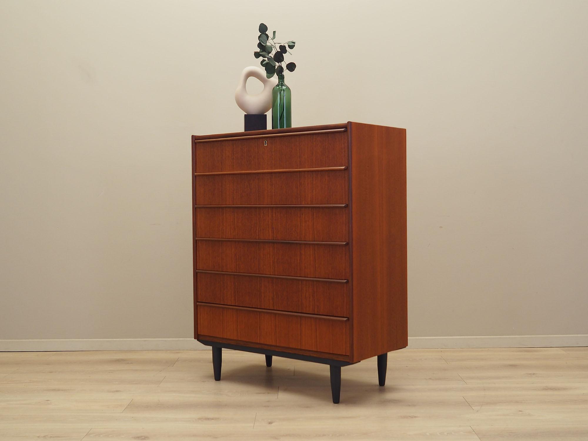 Chest of drawers Teak wood 1970s 3