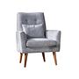 Aria Schlafsofa Set Holzfurnier Grau 1