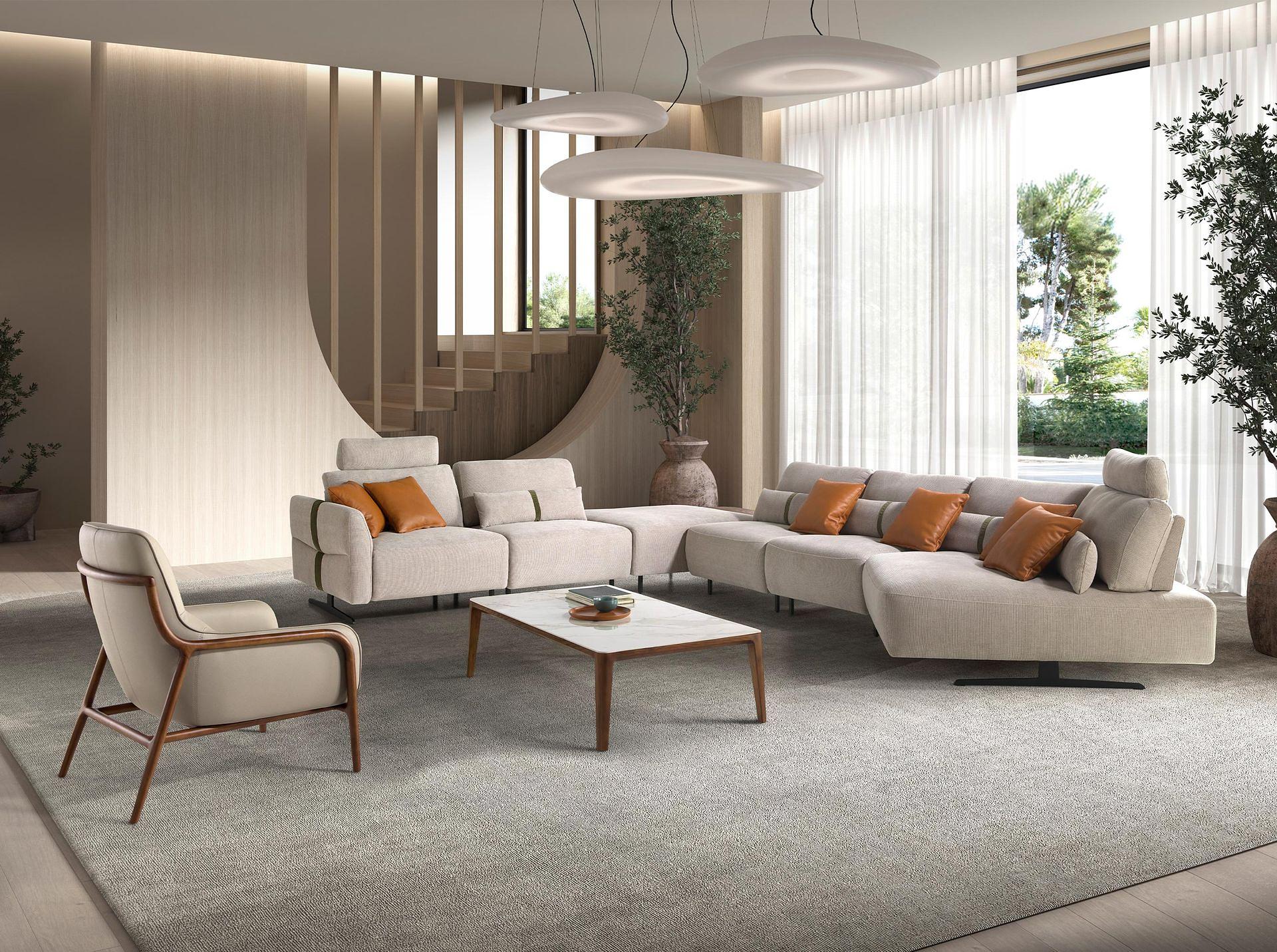 Modulares Sofa Récamiere Rechts Sand 3
