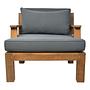 Garten Armlehnsessl Teakholz Textil 1