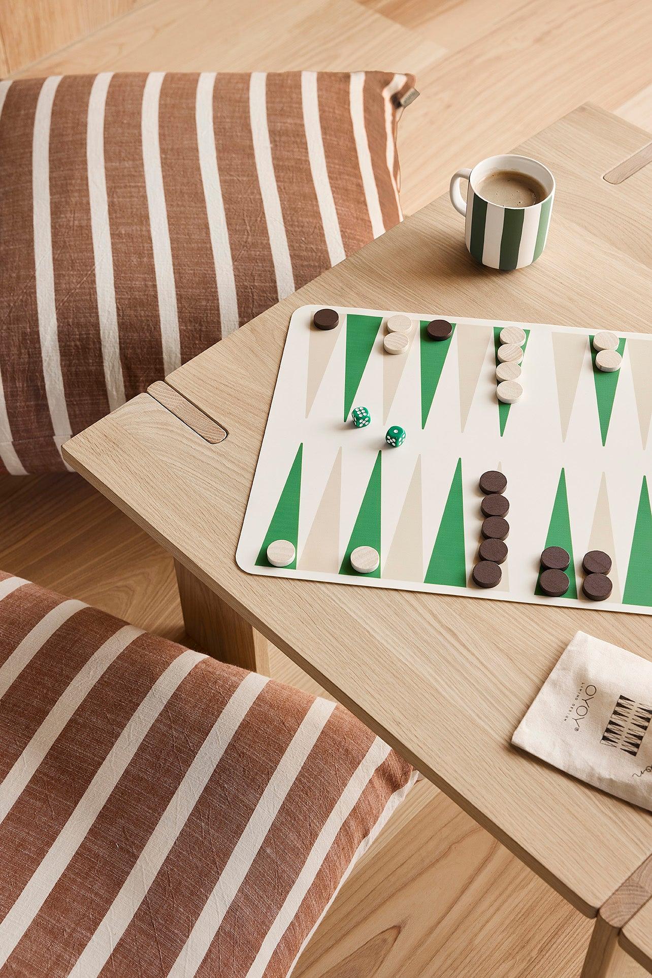 Backgammon Spiel Grün 3