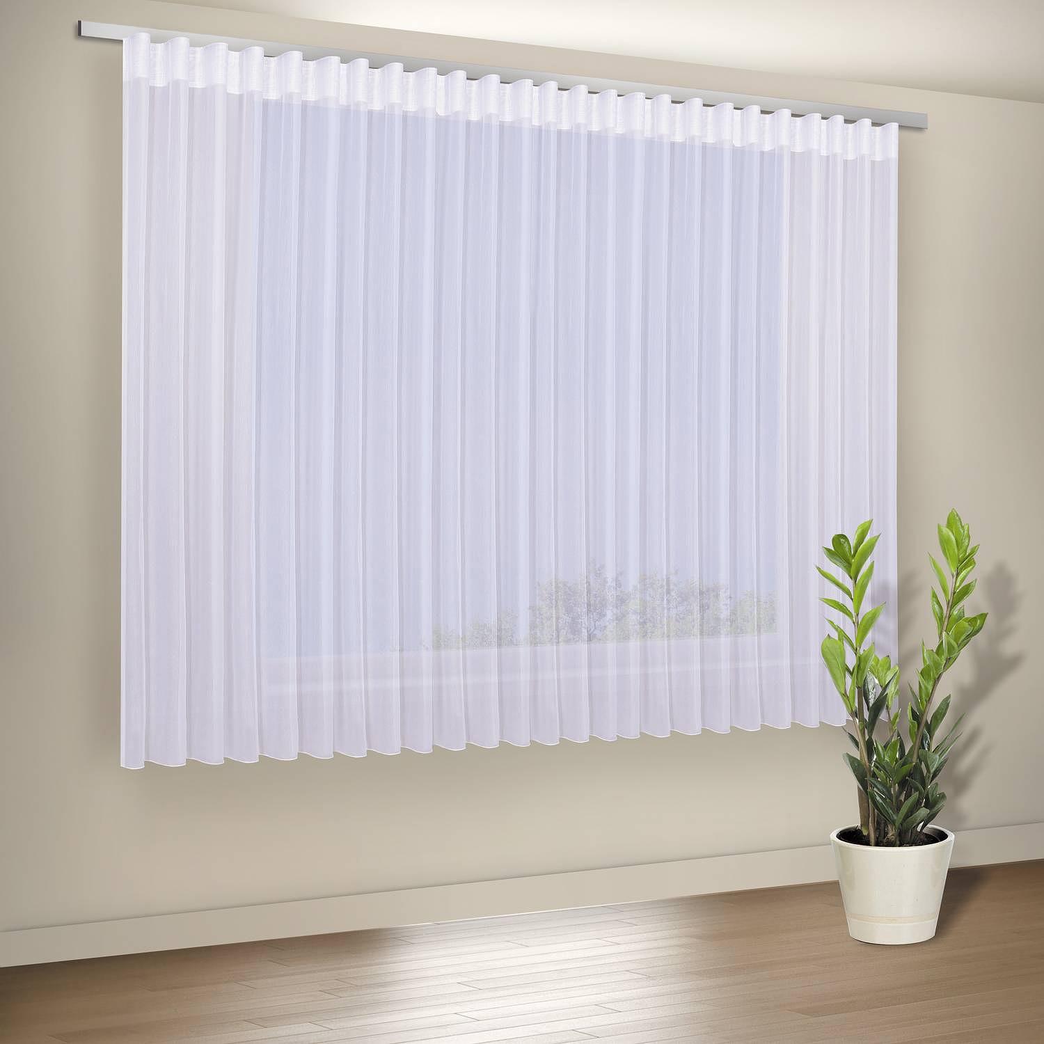 Gardine AFRA Weiß Textil 450 x 150 cm 2