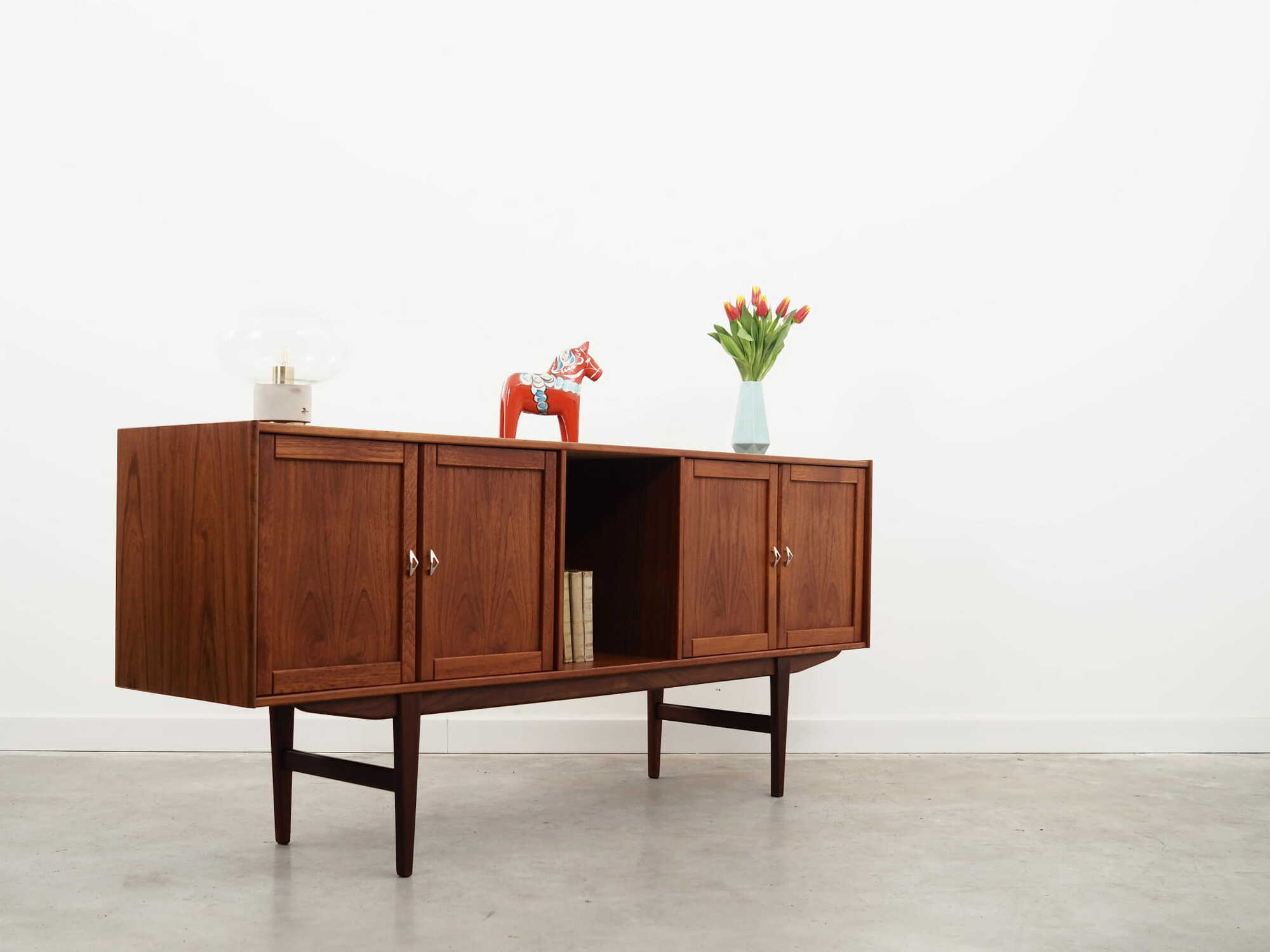 Vintage Sideboard Teak wood Brown 1970s 4