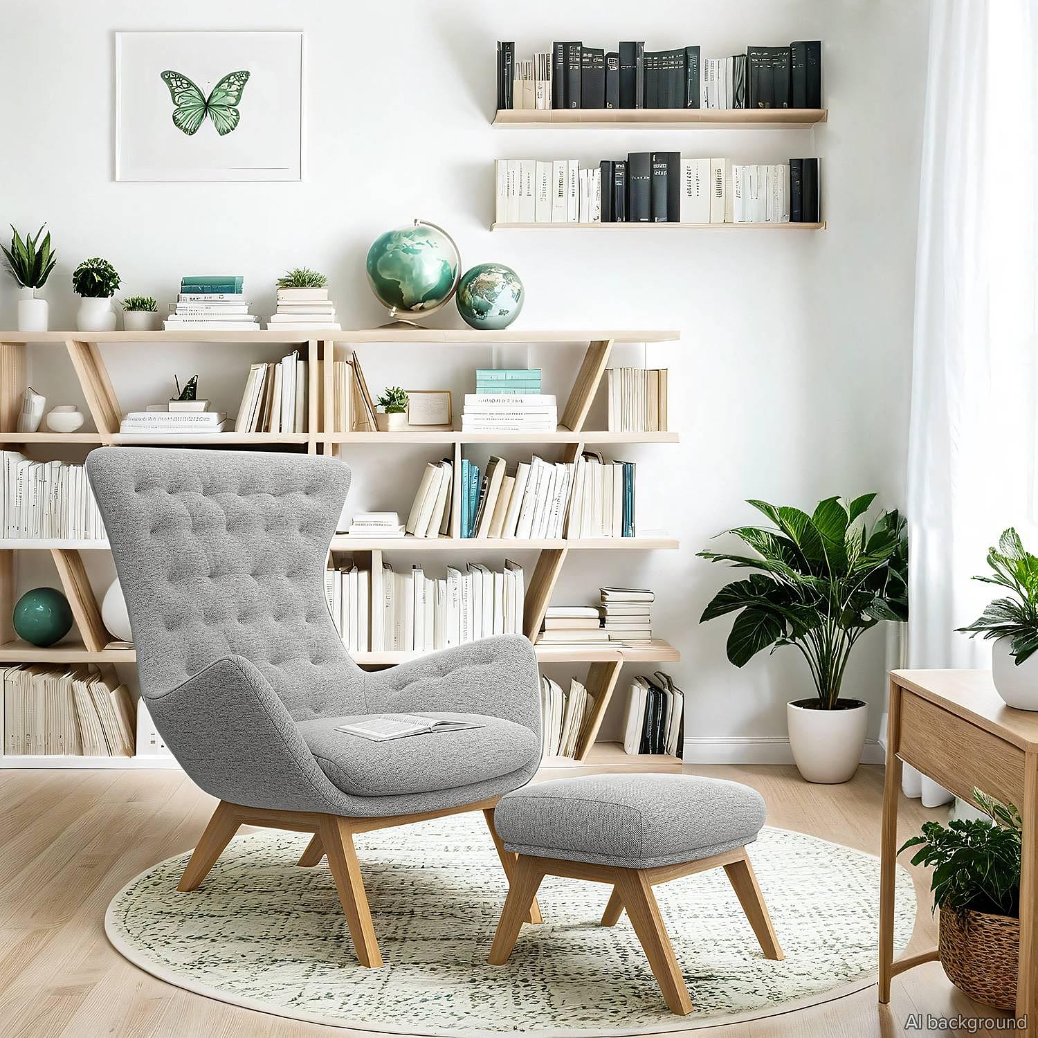 Hocker Hepburn Hellgrau 1