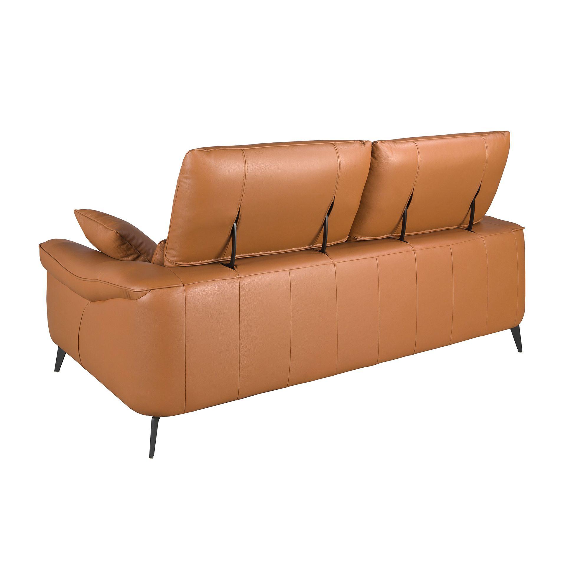 3-Sitzer Sofa braunes Leder 6208 7