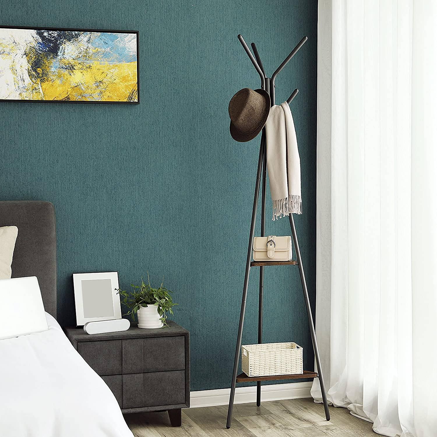 Wardsboro Garderobenständer Metall Schwarz  2