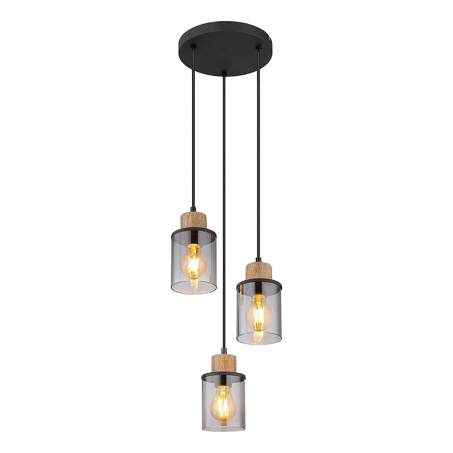 Pendelleuchte Reid Typ B Farbglas Eisen 4