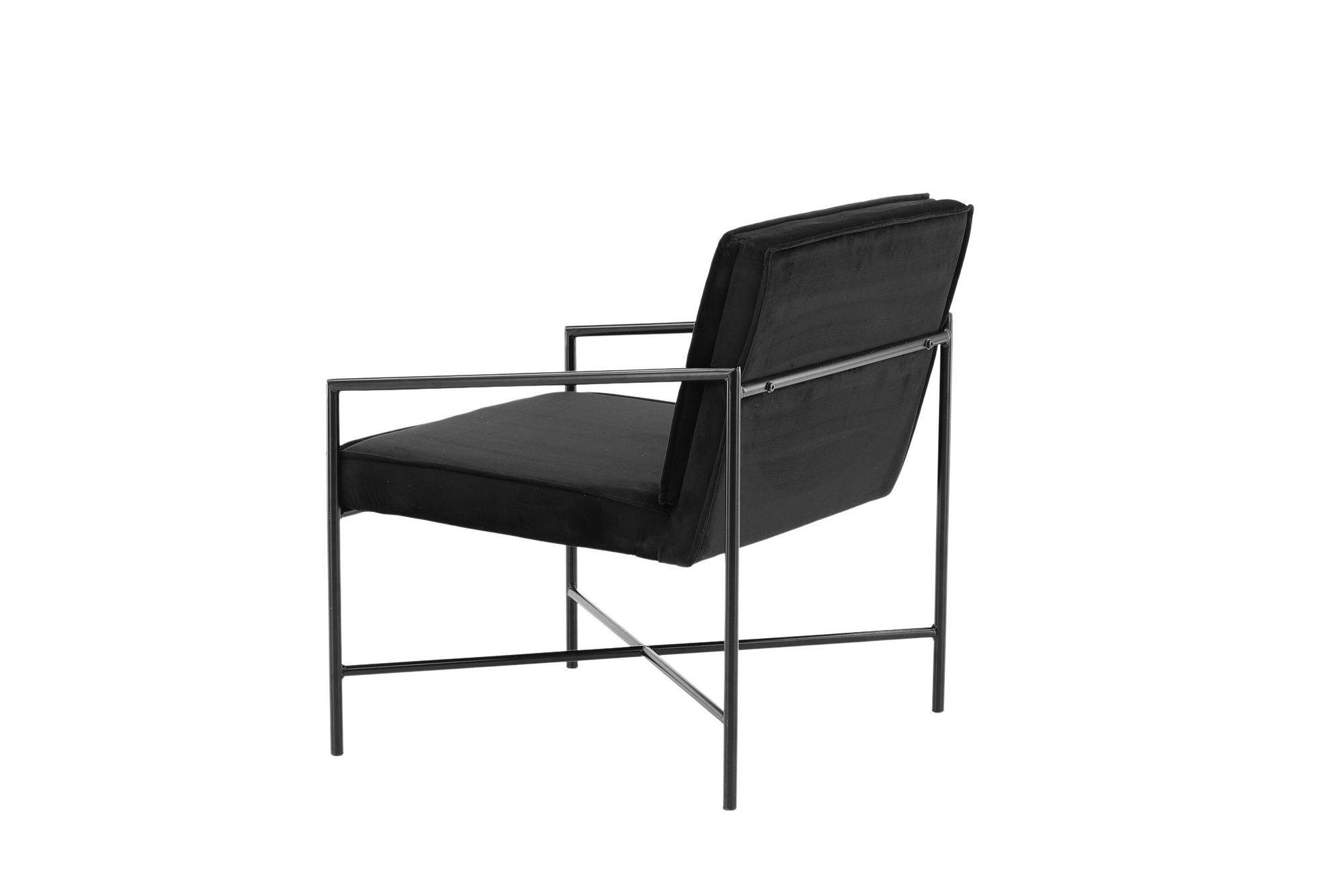 Rakel Armchair Velvet Black 4