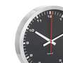 Era Wanduhr Glas Edelstahl Matt Ø 40cm Schwarz 63214 1