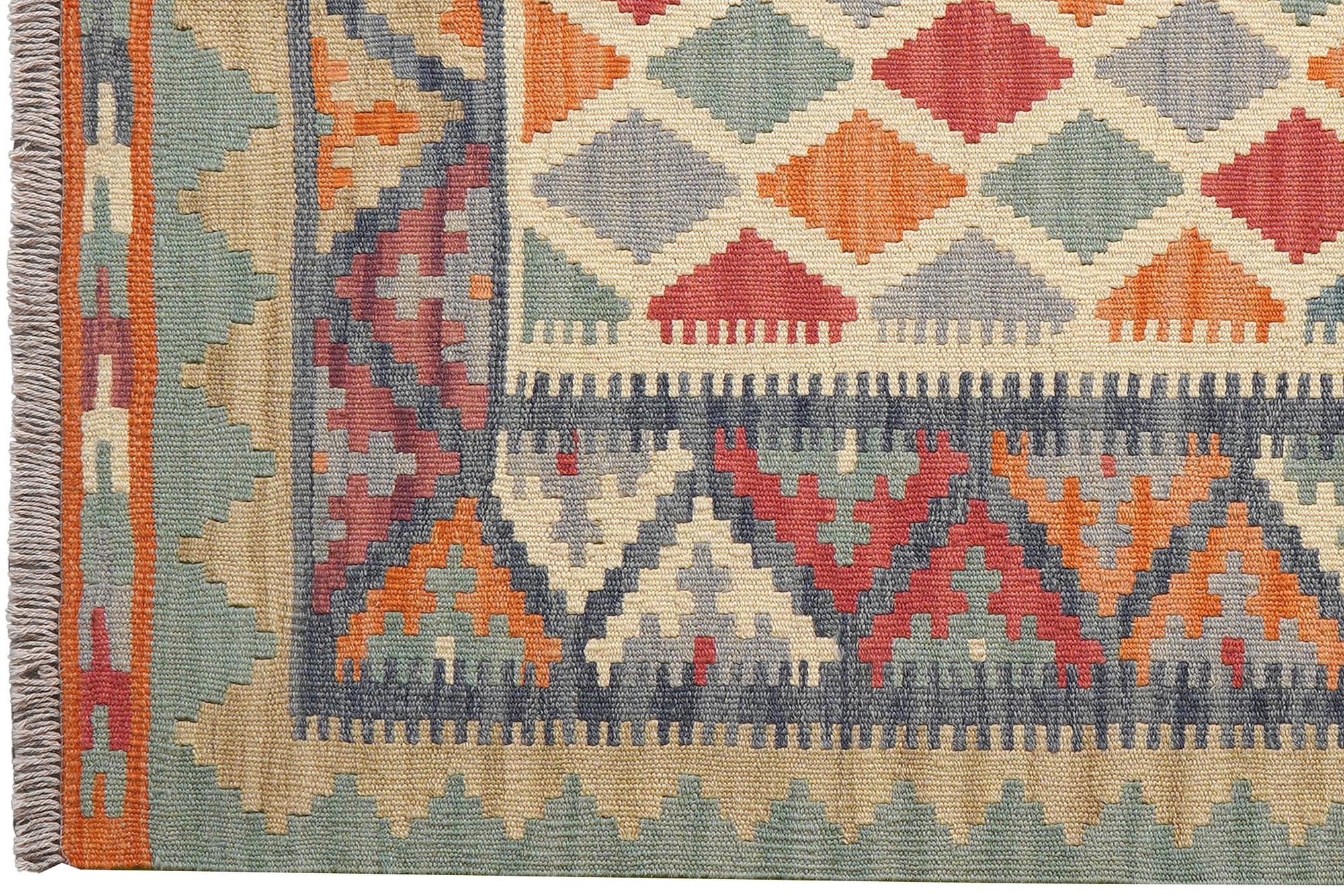 Tappeto Kilim Gashgai Lana Multicolore 1
