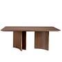 Dining table Walnut wood Brown 1