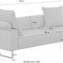 Groove Sofa 3-Sitzer Leder Schwarz 6