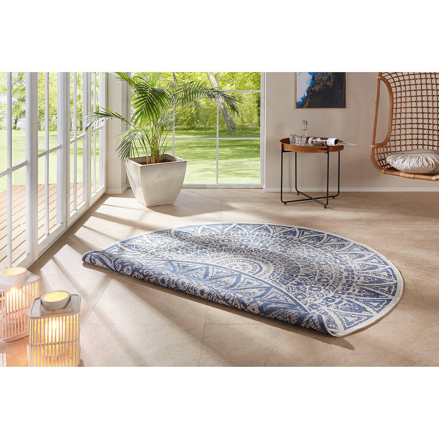 Lilja Reversible Rug Polypropylene Blue 2