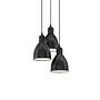 Pendant lamp Priddy II Steel Black Number of flames: 3 0
