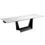 Dining table Black steel Porcelain-marble 0