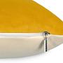 Duo Kissenbezug Baumwolle Currygelb 45 x 45 cm 2