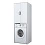 Washing machine cabinet White 62.5cm x 181.8cm 6