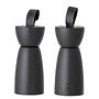 2x Salz & Pfeffermühle Hanif Massivholz Gummibaum Schwarz 1