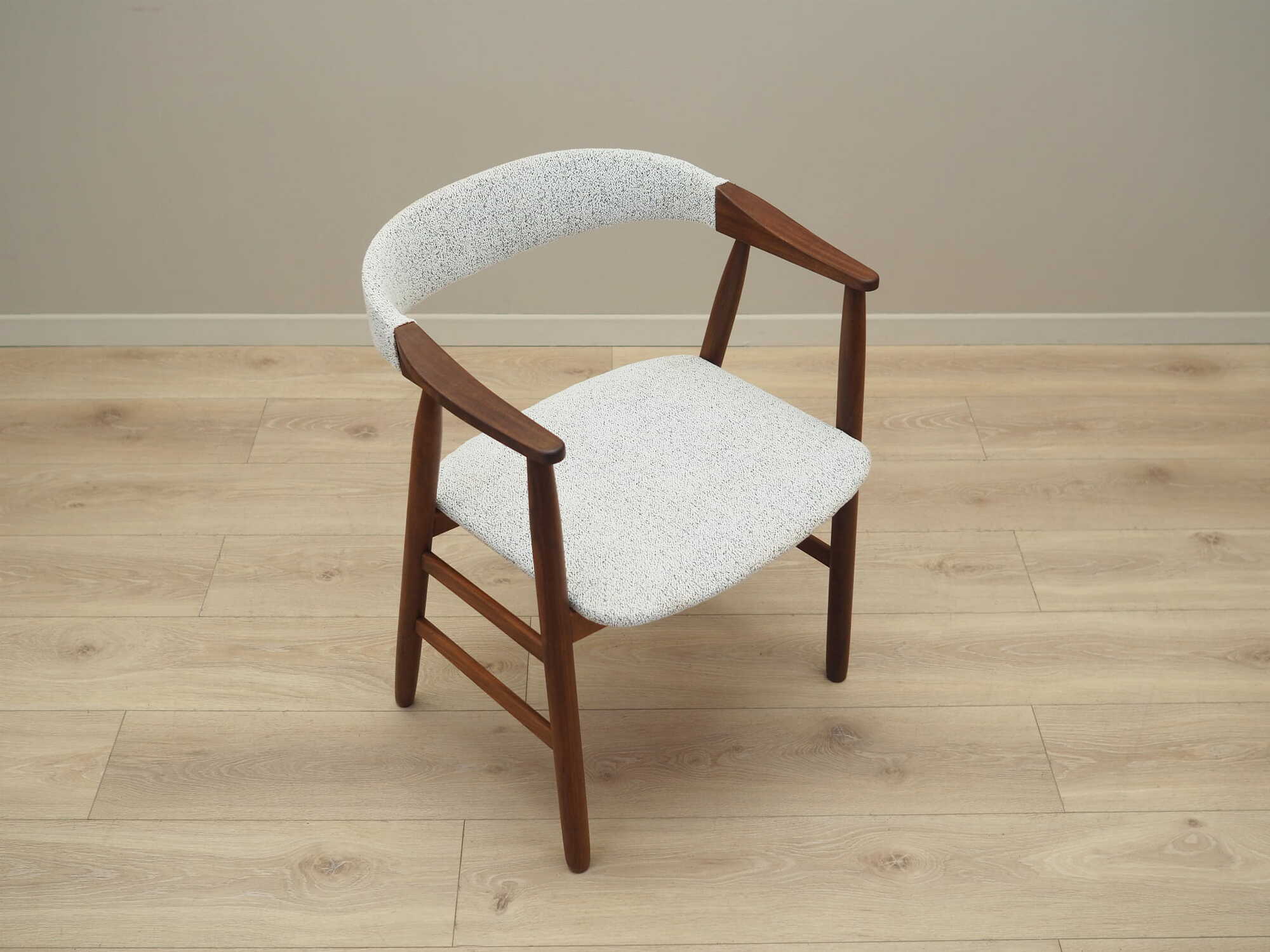Vintage Armchair Teak White 1970s 7