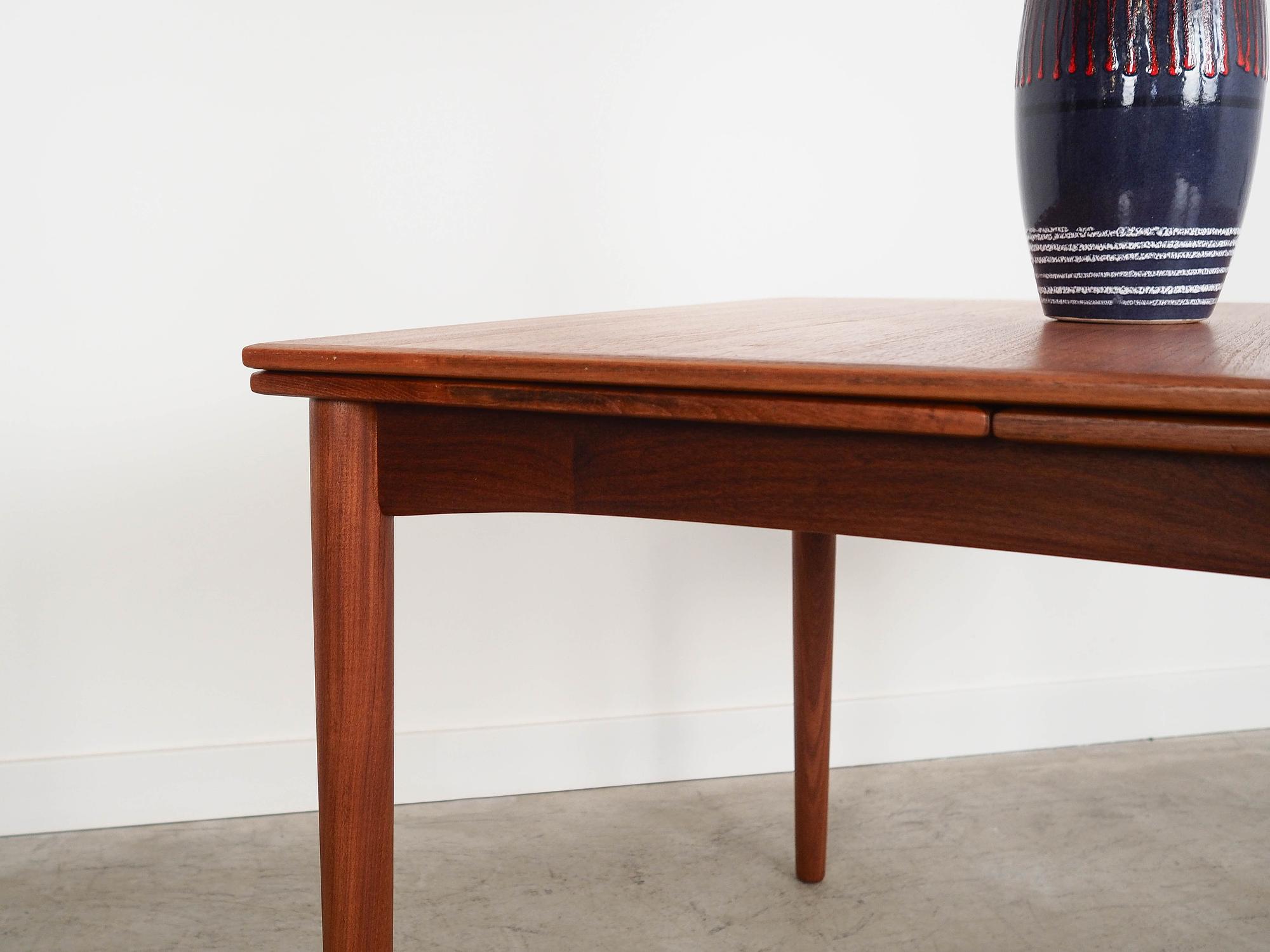Teak table Brown 1970s 5