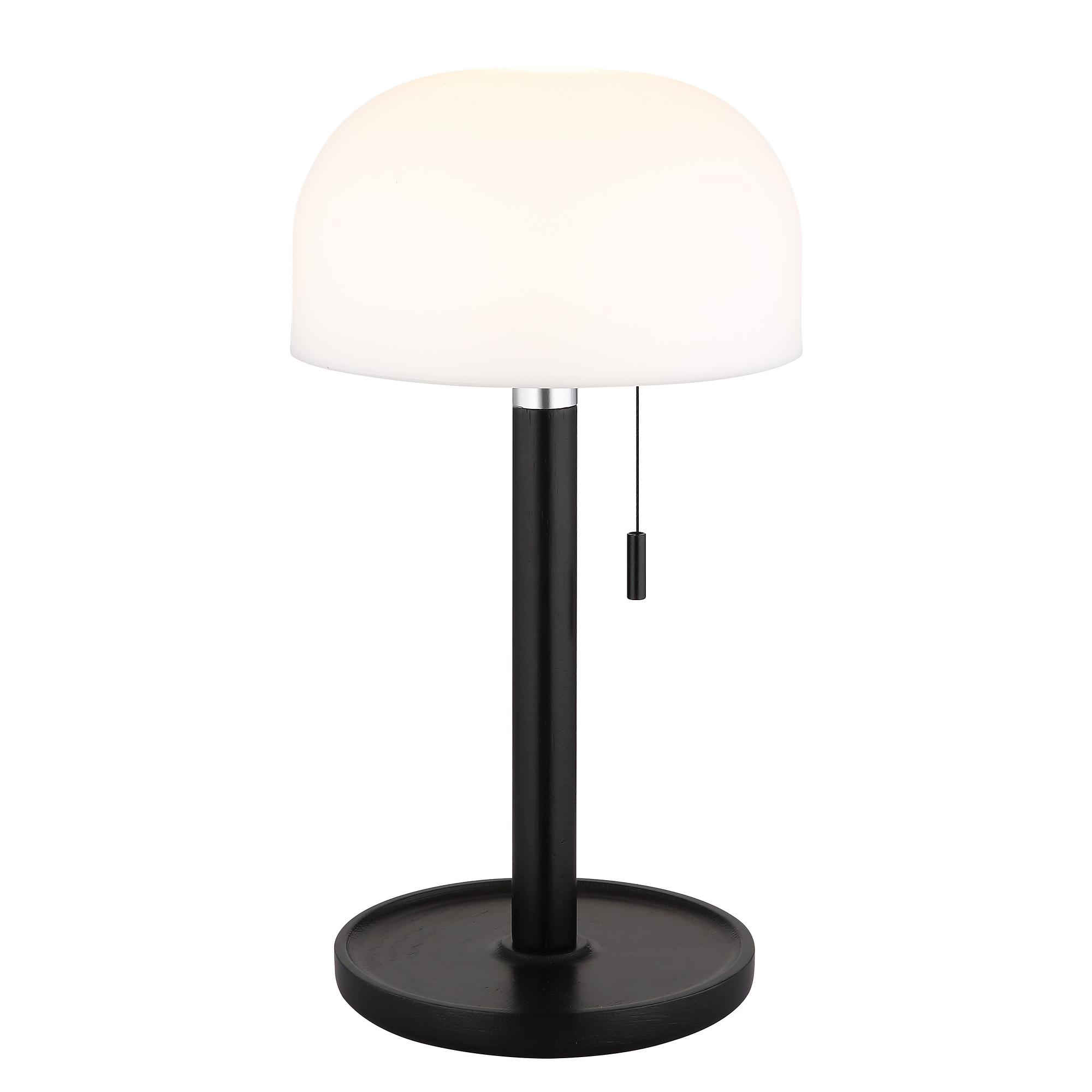 Norman LED-Tischleuchte Acrylglas Bambus 1-flammig 0