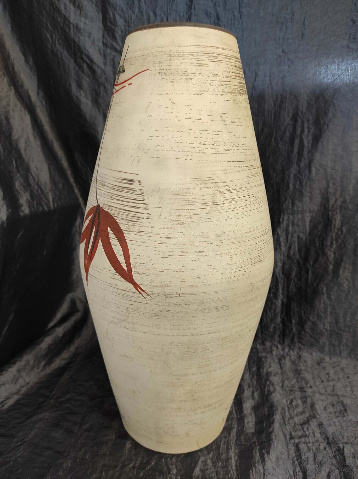 Vintage Vase Keramik Mehrfarbig  1