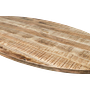 Ovale Tischplatte Mangoholz 1