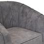 Chester Armlehnsessel Textil Metall Grau 3