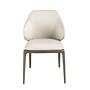 Cream leatherette chair 1