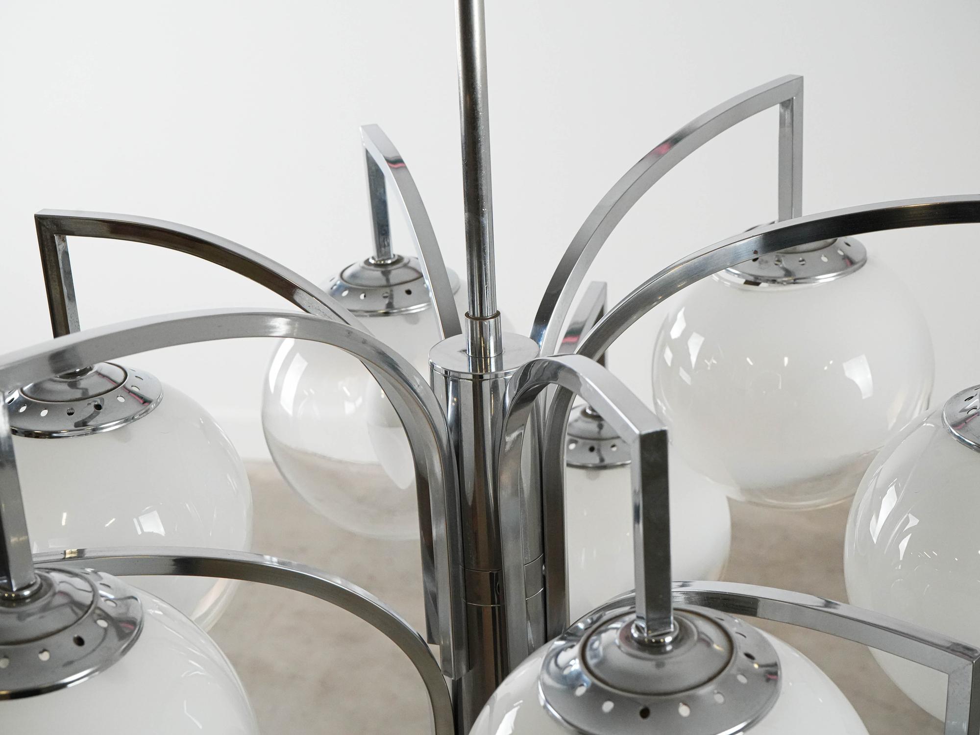 Kronleuchter Muranoglas 1970er Jahre 6