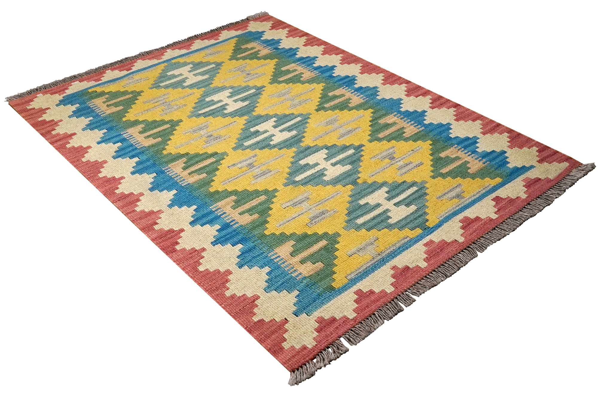 Kelim Gashgai Carpet Wool Multicolored 2