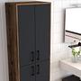 Benta Cabinet Walnut Brown Anthracite 3