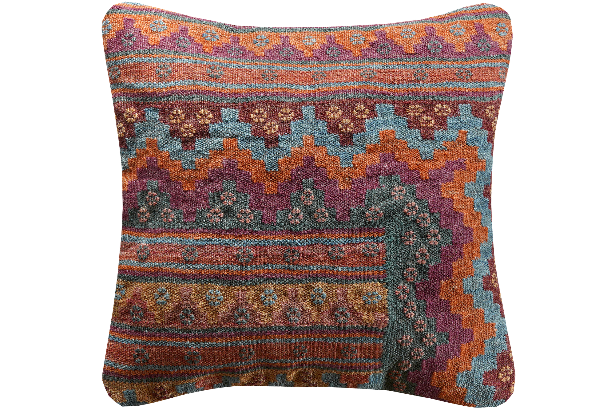 Carpet Pillow Wool Cotton Multicolored 0