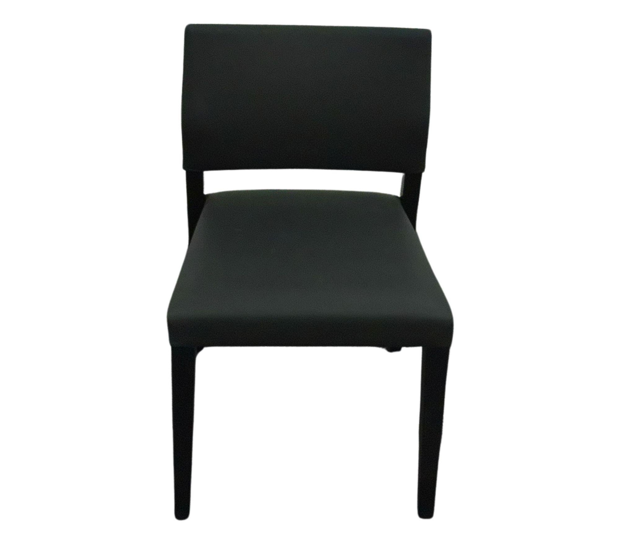 Happy Esszimmerstuhl Leder Holz Schwarz 5