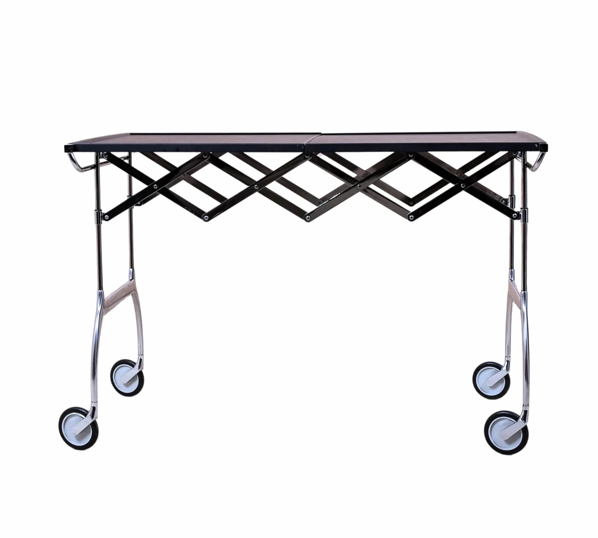 Battista Kartell Servierwagen Polyester Metall Schwarz 1