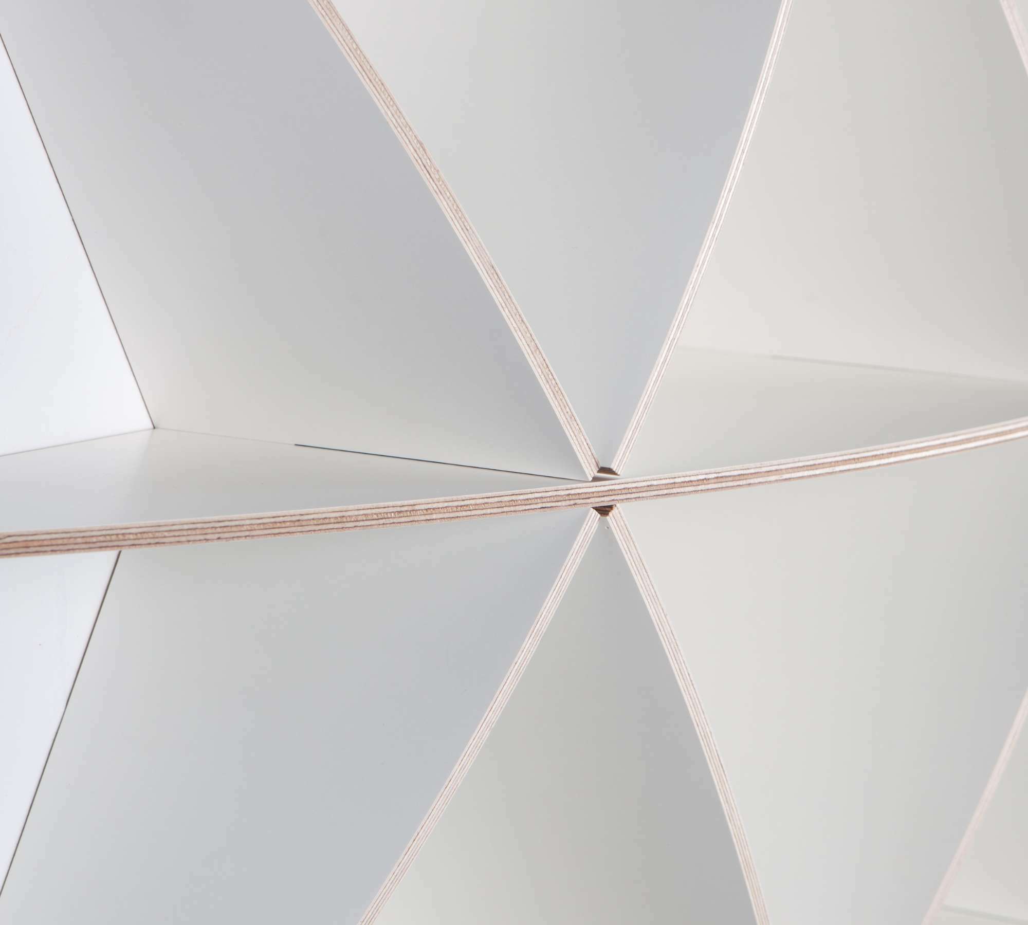 COMB Wandregal Holz Weiß 1