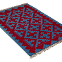 Kilim Gashgai Teppich Blau 2