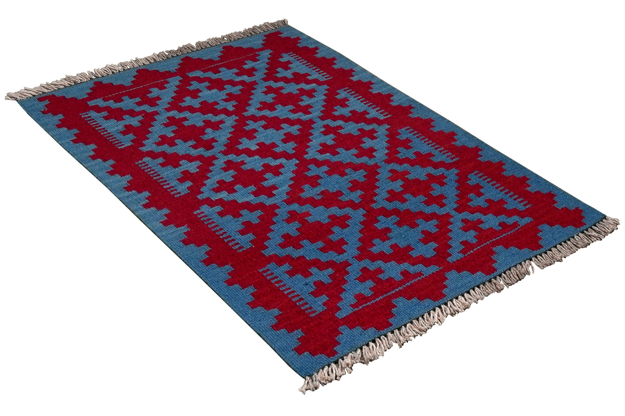 Kilim Gashgai Teppich Blau 2
