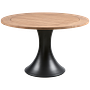 Charley Garten Esstisch Aluminium Teakholz Ø122cm 0